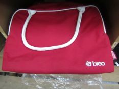 Breo red handbag.