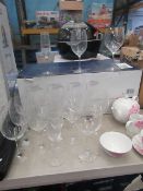 Villeroy and Boch set of 17x various sized wine/ champagne glasses, all unchecked