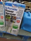 Streetwize 5l portable power sprayer, unchecked and boxed