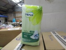 Box of 6x packs of 12 Tena lady normal women pads, new