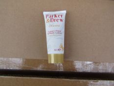 100x 30ml Parker and Drew hand and body lotion, all new and boxed.