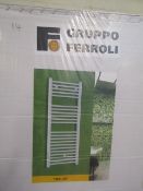 Gruppo Ferroli white Towel Radiator New and Boxed, Size 600x1770mm