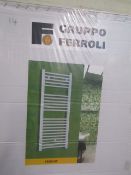 Gruppo Ferroli white Towel Radiator New and Boxed, Size 450x1410mm