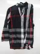 My Dress Room Boutique black, white & red chequered shirt - size: XL.