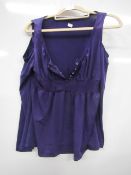 My Dress Room Boutique purple shoulderless blouse - size: S.