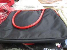 Breo black/red handbag, new and packaged.