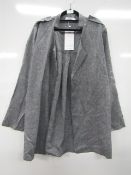 Maggie grey blazer cardigan, size: XXL.