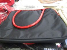 Breo black/red handbag, new and packaged.