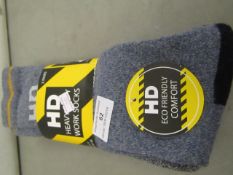 1 x pack of 3 pairs HD Heavy Duty Work Socks new & packaged