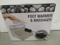 Foot Warmer & Massager Black new & boxed