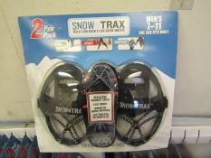 10 x packs of Snow Trax Snow Grippers 2 pairs per pack Mens size 7 - 11 new & packaged