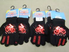 5 x pairs of Kids Magic Gloves with Grippers new with tags