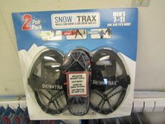 10 x packs of Snow Trax Snow Grippers 2 pairs per pack Mens size 7 - 11 new & packaged