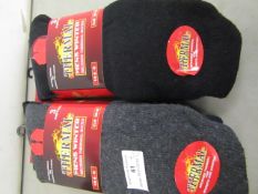 2 x packs (3 pairs per pack) of Mens Thermal Winter Brushed Socks size 6-11 new & packaged