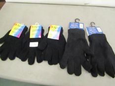 5 x pairs of Adult Magic Gloves one size new with tags
