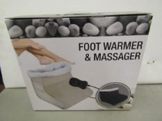 Foot Warmer & Massager Black new & boxed