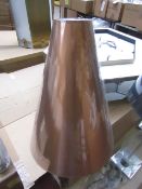 Chelsom tall copper lamp shade.