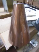 Chelsom tall copper lamp shade.