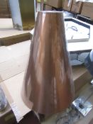 Chelsom tall copper lamp shade.