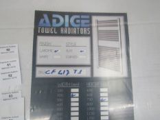 Adige chrome flat towel radiator 400x750mm, new and boxed.