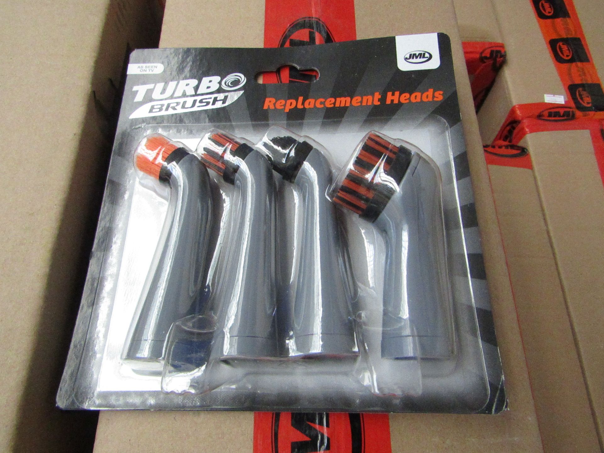 5 X Boxes of 12  JML Turbo brush replacement heads each set contains 4 heads ( thats 240 replacement - Image 2 of 2