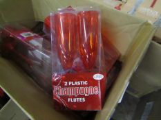 Approx 18 PKS of 2 Champange Flutes boxed