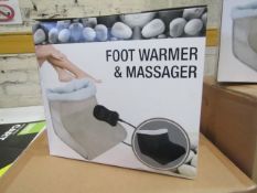 Foot warmer and massager , new and boxed.