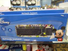 2 x Disney multimedia keyboards , boxed.