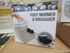 Foot warmer and massager , new and boxed.