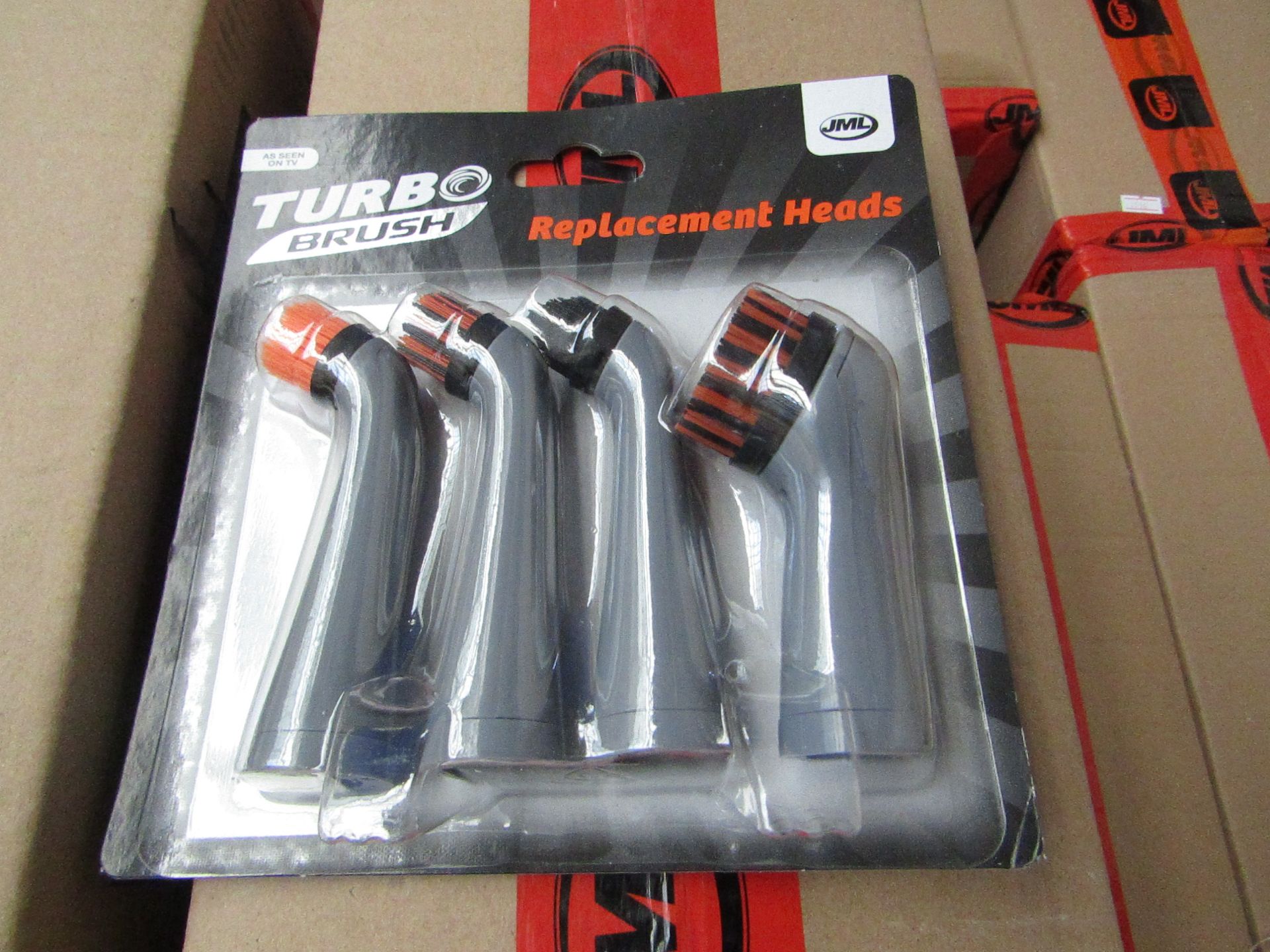 5 X Boxes of 12  JML Turbo brush replacement heads each set contains 4 heads ( thats 240 replacement - Image 2 of 2