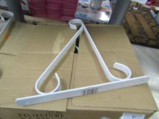 Box of 10 12" white Heavy Duty Brackets.