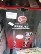 Hoover freejet 2 in 1 cordless vacuum cleaner, tested working and boxed