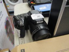 Nikon COOLPIX L840 Digital Camera - Black (16.0 MP, CMOS Sensor, 38x Zoom) 3.0 -Inch LCD, untested