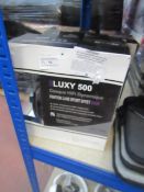 2x As One Luxy 500 headphones, both untested and boxed.