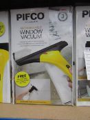 2x Pifco rechargeable window vacuum, both untested and boxed.
