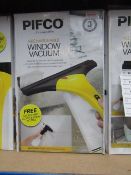 2x Pifco rechargeable window vacuum, both untested and boxed.