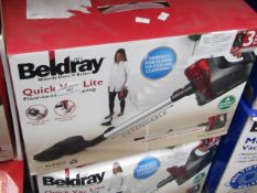 Beldray quick vac lite floor to ceiling vacuum cleaner, tested working and boxed