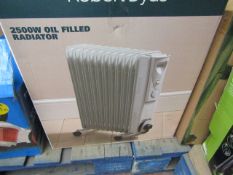 2500w oil filled radiator, tested working and boxed