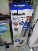 Beldray cordless wet and dry vac, tested working and boxed