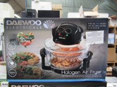Daewoo 2 in 1 halogen air fryer, tested working and boxed