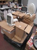 Pallet of approx 30x various heaters, all of which are unchecked