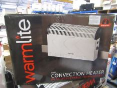 Warmlite 2000w convection heater, tested working and boxed