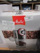 Melitta molino electric burr grinder, tested working and boxed