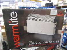 Warmlite 2000w convection heater, tested working and boxed