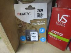 EM Tec Gold + SD card, new and packaged.