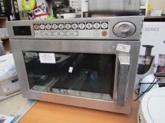 Samsung commercial microwave CM1029, powers on no heat but we are unsure as to weather we fully