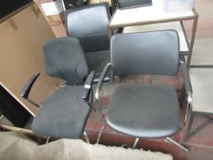 3x Boss Design Static Office chairs.