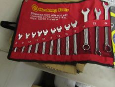 Hesheng tools set of 12 combination spanners, new