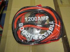Set of 1200amp Booster cables, new in carry bag