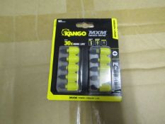 Kango MXM Impact rated set of 10x PH2 screw bits, new in rubber holders